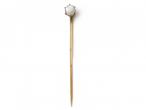 Antique moonstone stickpin in yellow gold