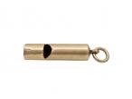 Vintage 9kt Yellow Gold Whistle Pendant