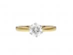 0.72ct Round Brilliant Cut Diamond Solitaire Engagement Ring in Gold