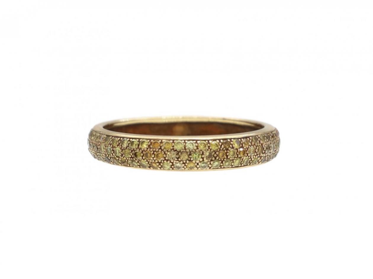 18kt Yellow Gold Pave Set Yellow Diamond Full Eternity Ring