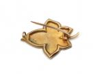 Victorian ivy leaf 'MIZPAH' brooch in 15kt gold
