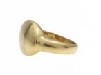 Screiber 18kt yellow gold oval plaque ring