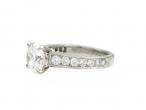 Flawless diamond solitaire ring in platinum