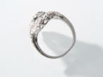 1920s elongated diamond cluster ring in platinum