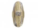 Vintage Medusa Shield Ring in 14kt White & Yellow Gold