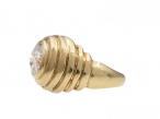 French Retro 1.80ct Diamond 'Bibendum' Ring in 18kt Yellow Gold