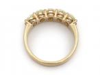 Contemporary Oval Fancy Yellow Diamond Five Stone Ring in 18kt Gold