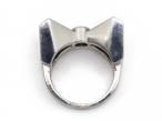 Platinum & Diamond Three-Dimensional Bow Ring