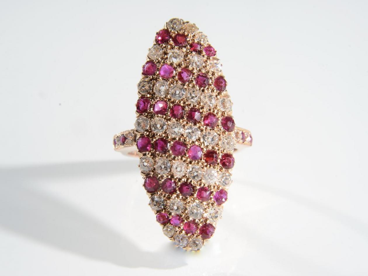 Victorian ruby ring