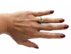 Vintage 3.14ct emerald cut diamond solitaire engagement ring