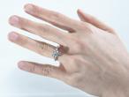 Platinum 3.03cts diamond solitaire engagement ring