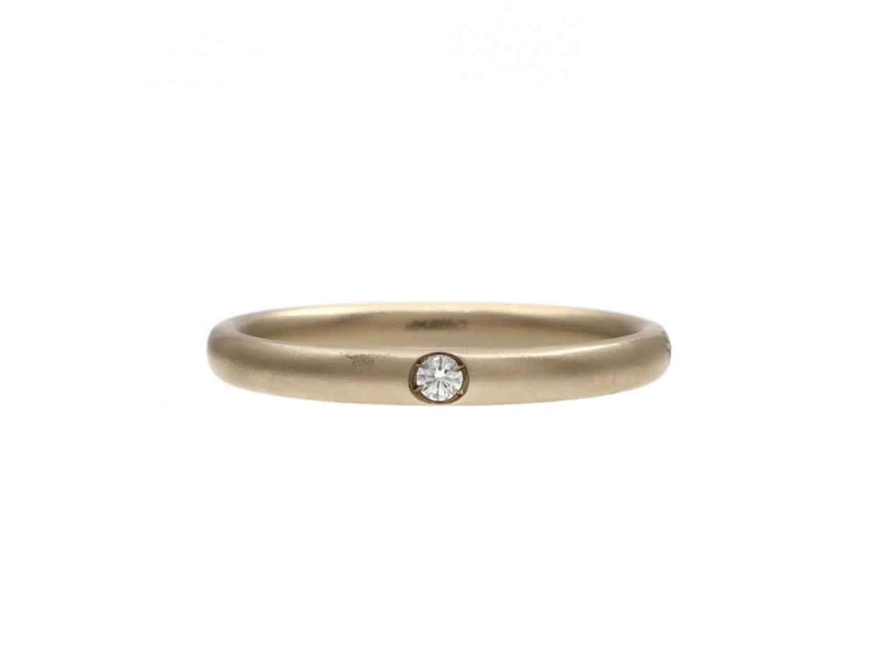 Vintage Pomellato Diamond Set Wedding Ring in 18kt White Gold