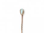 Antique Pear Shape Opal Cabochon Stick Pin in Yellow Gold