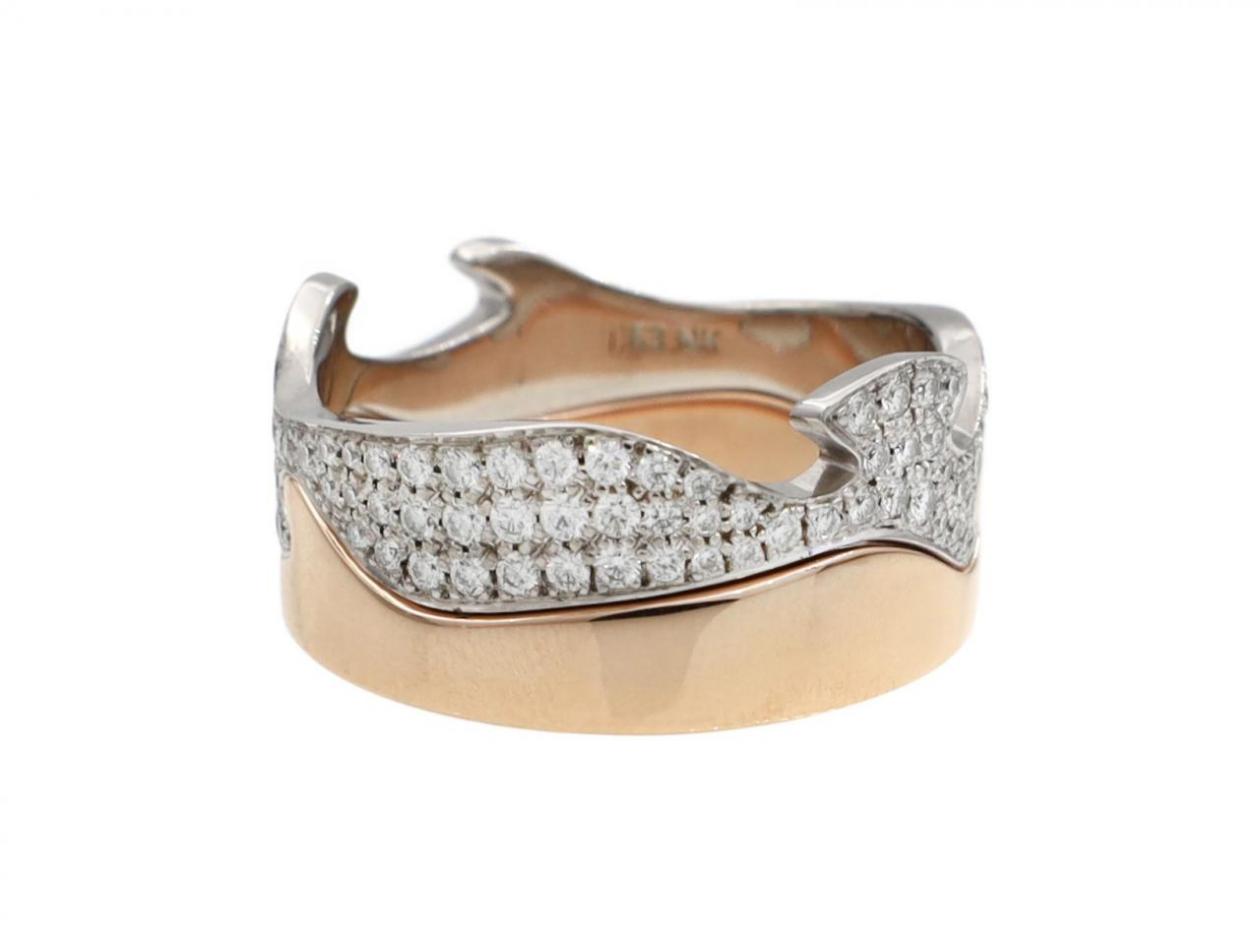 Georg Jensen 4pcs Fusion ring in 18kt rose, yellow and white gold