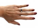Vintage Natural Colour Change Alexandrite & Diamond Three Stone Ring
