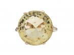 Vintage citrine dress ring in 14kt rose gold
