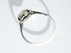 1.12ct Old European cut diamond solitaire in 14kt white gold