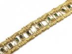 Vintage Irish West & Son tourmaline and 18kt yellow gold bracelet
