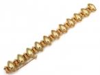 Victorian 15kt yellow gold bullet and beehive bracelet