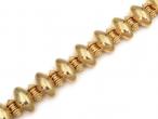 Victorian 15kt yellow gold bullet and beehive bracelet
