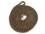 Antique fancy link muff chain in 14kt yellow gold