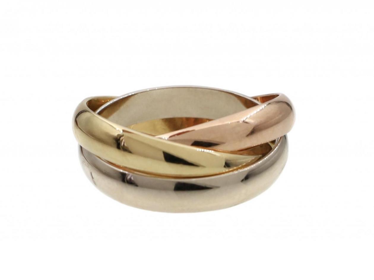 Cartier Trinity Ring in 18kt White, Yellow & Rose Gold