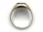 Vintage 9kt White Gold & Onyx Signet Ring