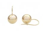 Courtville Euroball Gold Earrings