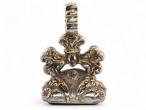 Antique Gilded Fob set with Amethyst