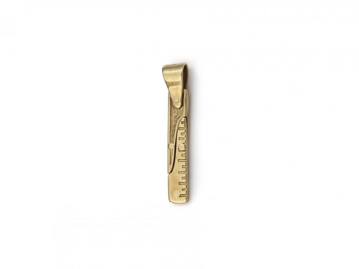 Vintage 9kt Yellow Gold Folding Freemason Pendant