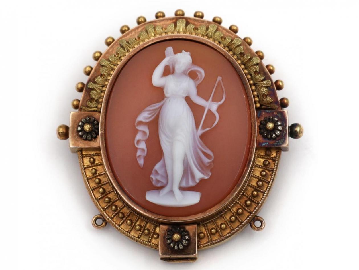 cameo brooch pendant, antique shell cameo brooch