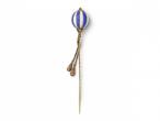 Antique Enamel Balloon Stick Pin in Yellow Gold