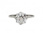 Vintage 1.60ct Diamond Solitaire Engagement Ring in Platinum