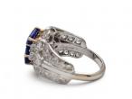 Chaumet Sapphire & Diamond Two Stone Twist Ring