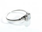 Art Deco Platinum Diamond Solitaire Ring