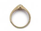 Antique 0.20ct Old Mine cut diamond solitaire ring in gold