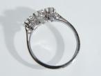 1920s Old European cut diamond three stone ring