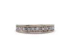 Vintage diamond half eternity ring in 18kt gold
