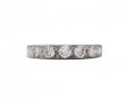 Vintage diamond set half eternity ring in 18kt white gold