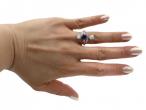 Edwardian sapphire and diamond vertical three stone ring in gold