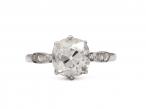 Edwardian 1.91ct cushion shape diamond solitaire engagement ring