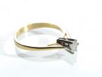 18kt yellow gold 0.25ct diamond solitaire ring