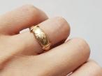 1940s fede marriage ring in 18kt yellow gold
