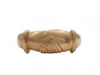 1940s fede marriage ring in 18kt yellow gold