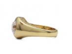 1920s 2.00ct diamond solitaire signet ring in 18kt gold