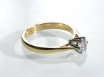 0.50ct diamond solitaire ring in 18kt yellow gold