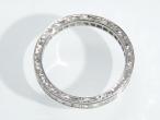 Platinum carre cut diamond full eternity ring