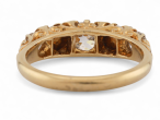 Victorian five-stone ring with diamonds and pearls in 18kt gold, hallmarked 1894 – Matthew Weldon