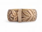 1887 Victorian 18kt gold orange blossom and ivy wedding band – Courtville Antiques
