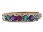 Victorian style 'DEAREST' acrostic seven stone ring in 9kt yellow gold – Matthew Weldon